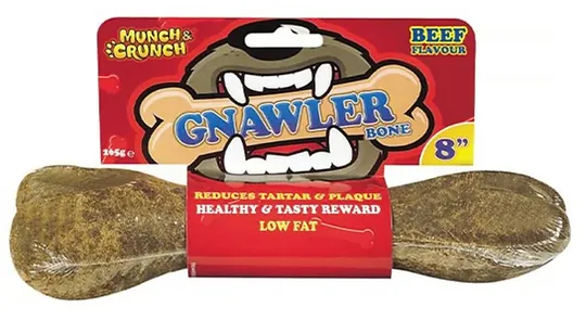 Munch & Crunch Gnawler Bones Beef 8 Inch Munch & Crunch Gnawler Bones Beef 8 Inch